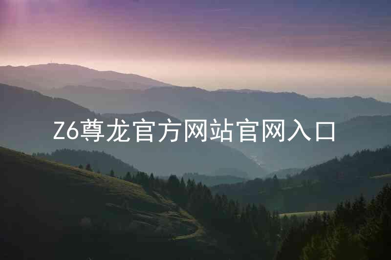 Z6尊龙官方网站官网入口